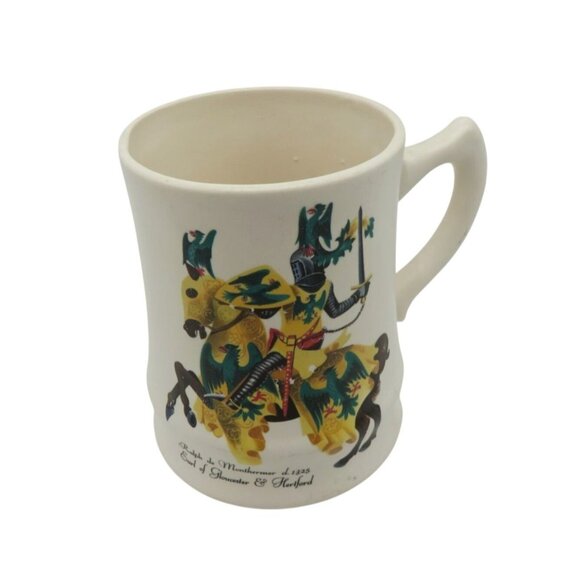 RALPH De MONTHERMER Earl of Gloucester and Hertford Ceramic Stein Mug Vintage - Picture 1 of 9